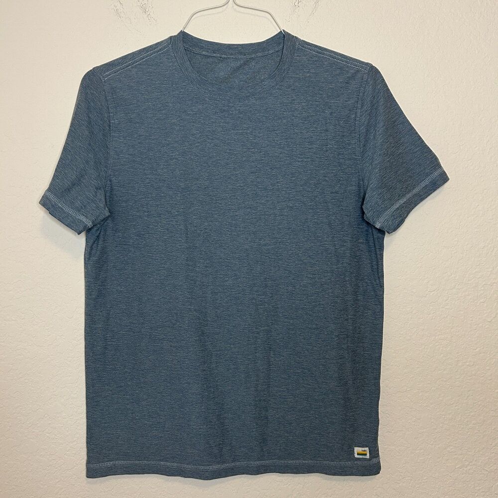 Vuori Strato Tech Tee Blue Heather Men's Sz Small